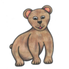 Logo der Bärengruppe, ein brauner Teddybär