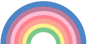 Logo des Kindergartens, ein Regenbogen